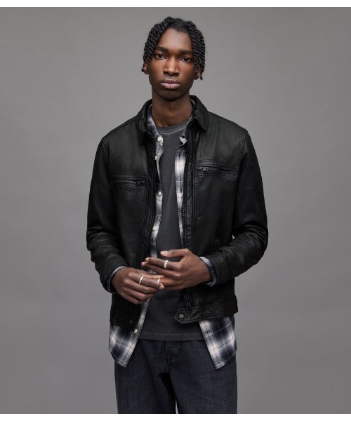 セール】LARK LEATHER JACKET | ラーク レザー ジャケット（ライダース