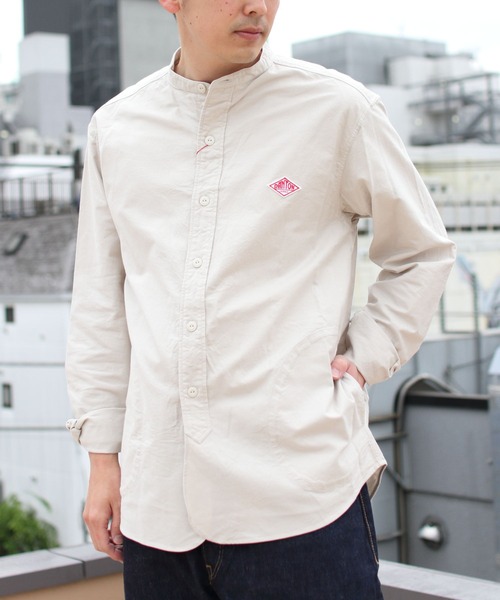 DANTON（ダントン）の「DANTON/ダントン バンドカラーシャツロング
