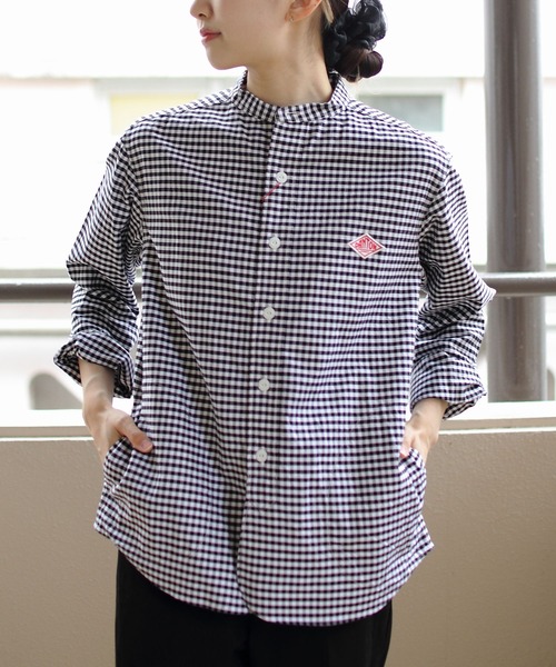DANTON（ダントン）の「DANTON/ダントン バンドカラーシャツロング