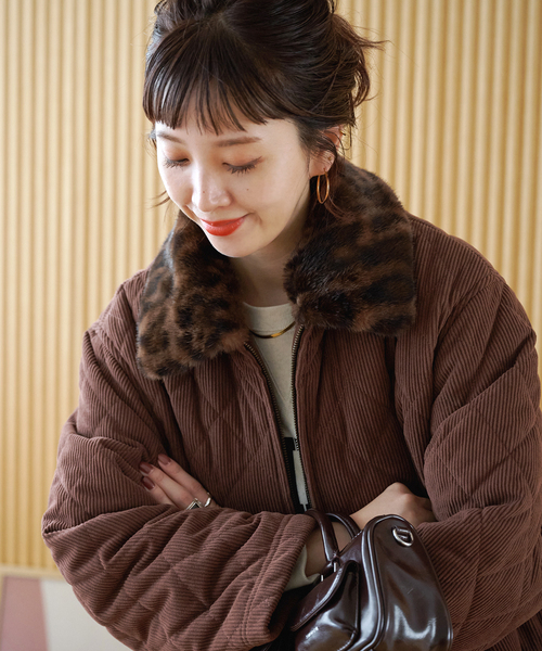 ZOZO限定】ファー襟中綿ジャケット（その他アウター）｜B.C STOCK