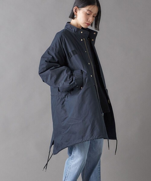 セール】SHIPS NINE CASE:ミリタリー コート（ミリタリージャケット