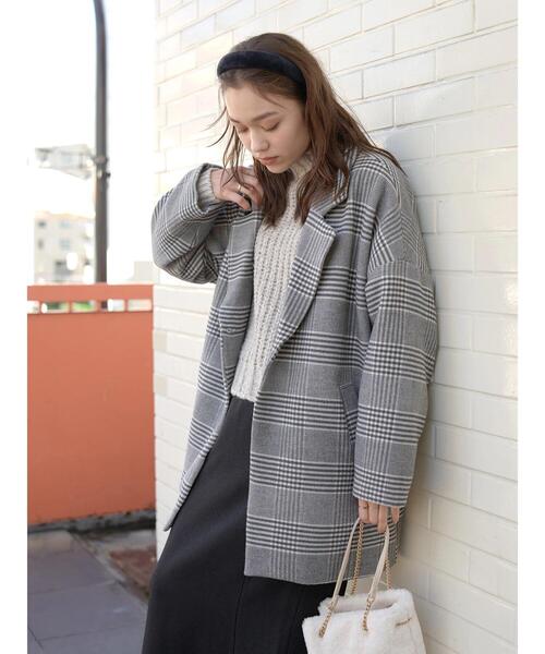 セール】チェックゆるジャケット（その他アウター）｜earth