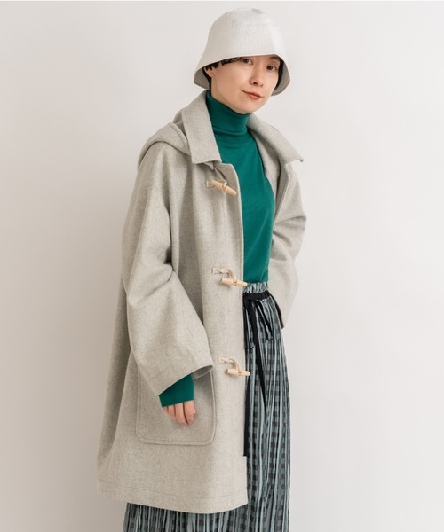 yuni（ユニ ）の「Wool/super100 midle length duffle コート