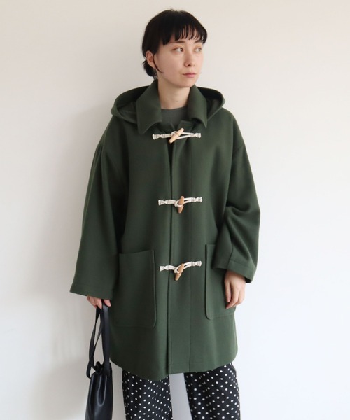 yuni（ユニ ）の「Wool/super100 midle length duffle コート