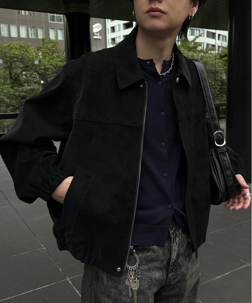 FAUX SUEDE ZIP BLOUSON（ブルゾン）｜WYM LIDNM（ウィム バイ リドム