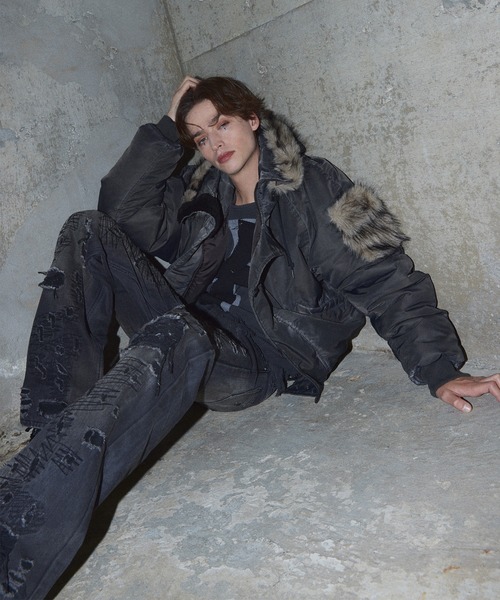 GRANCY（グランシー）の「【GRANCY】ファーポケットデザインフェード