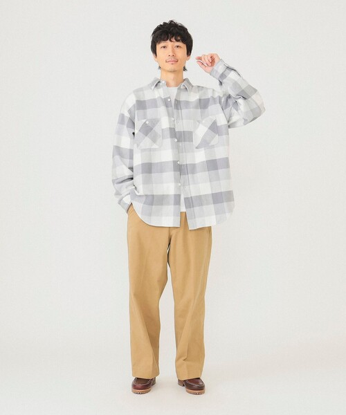 BEAMS（ビームス）の「BEAMS / チェック 微起毛ネルシャツ（シャツ