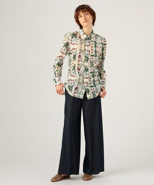 caban（キャバン）の「□CABaN シルク パレルモフラワープリント