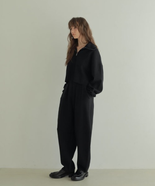 ETRE TOKYO（エトレトウキョウ）の「Wフェイスハーフジップニットプル