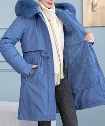 ジャケット/アウター（ブルー・ネイビー/青色系・フェイクファー