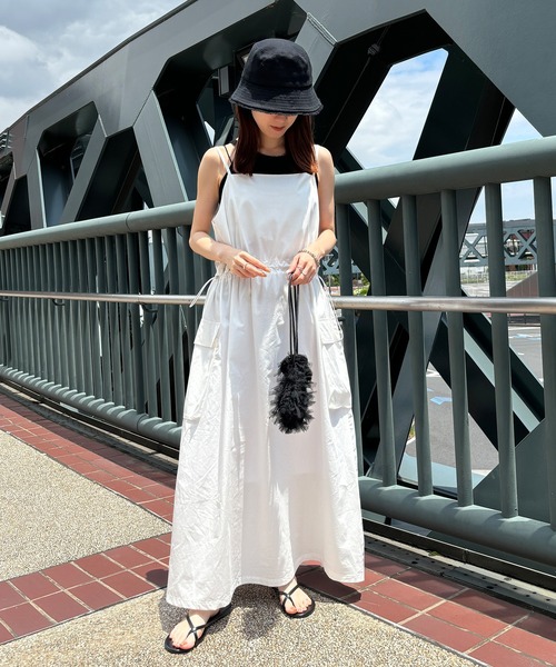 ISOOK / アイスー】カーゴデザインキャミソールワンピース / カーゴ