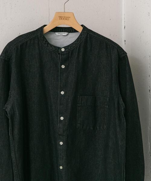 セール】デニムバンドカラーシャツ（シャツ/ブラウス）｜URBAN