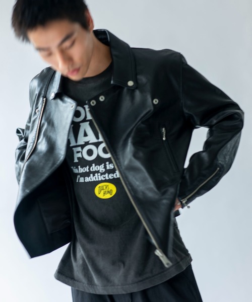 Johnbull（ジョンブル）の「シープスキンレザーライダースジャケット