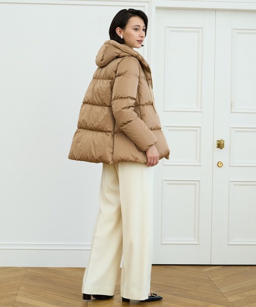 ANAYI（アナイ）の「ソロサテンAラインダウンコート（ダウン