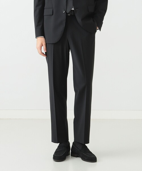 セール】SMART MERINO(R) ウールミックス ノープリーツ スラックス