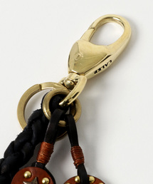 CALEE（キャリー）の「KNITTING LEATHER KEY RING（キーホルダー