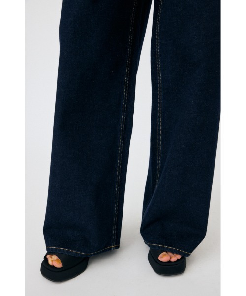 CROSS WAIST WIDE STRAIGHT / クロスウエストワイドストレート（デニム