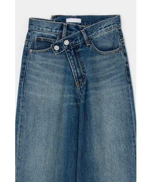 CROSS WAIST WIDE STRAIGHT / クロスウエストワイドストレート（デニム