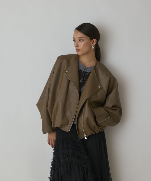 フェイクレザーライダース（ライダースジャケット）｜Diagram