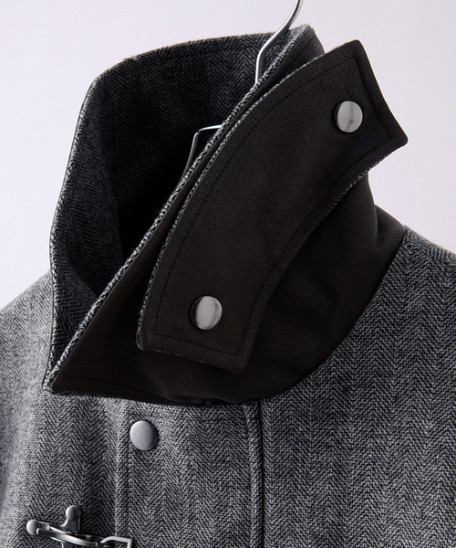 CLEL】Wool Blend Herringbone Tweed Fireman Blouson / ウール
