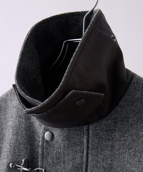 CLEL】Wool Blend Herringbone Tweed Fireman Blouson / ウール
