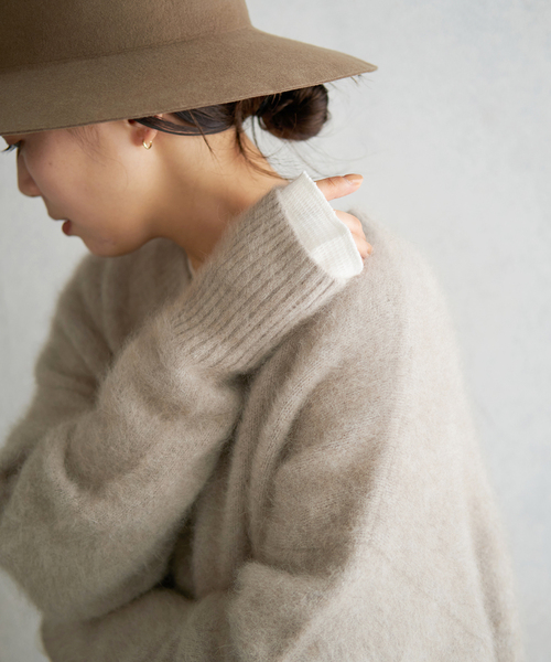 plage（プラージュ）の「Fur Nuance プルオーバー（ニット/セーター