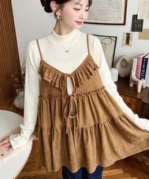 キャミソール（イエロー/黄色系・フリル）ファッション通販 - ZOZOTOWN