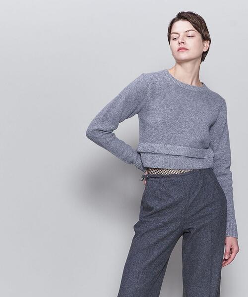 6（ロク）の「＜6(ROKU)＞アルパカ ウール クルーネック プルオーバー