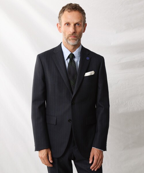 TAKEO KIKUCHI（タケオキクチ）の「◇絣縞 ワイド ストライプ スーツ