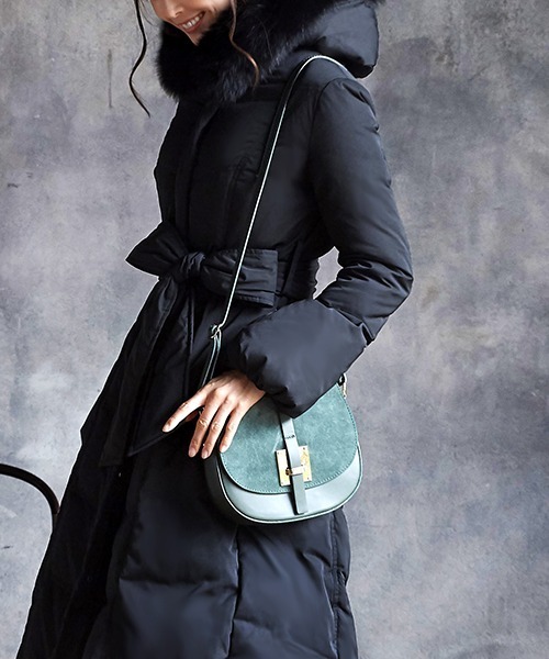 セール】フォックスファースリーブコンシャスダウンコート