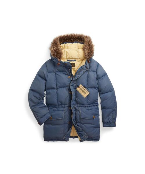 RRL（ダブル アール エル）の「レザーヨーク キルテッド オイルクロス