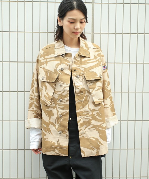 実物 新品 イギリス軍 TROPICAL COMBAT デザートDPMカモ ジャケット