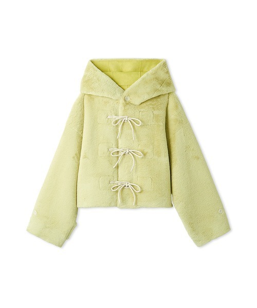 FURFUR（ファーファー）の「リボンショートダッフルコート（ダッフル