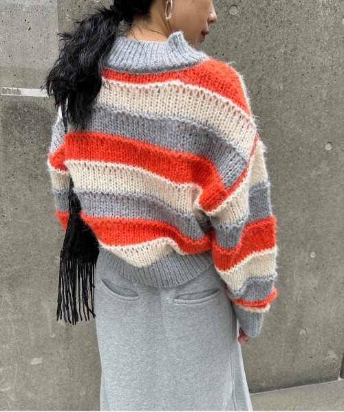 セール】LOW GAUGE MINIMAL KNIT TOP（ニット/セーター）｜Ameri