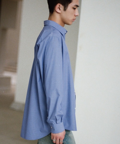 WYM LIDNM（ウィム バイ リドム）の「MICRO SPAN BASIC DRESS SHIRT