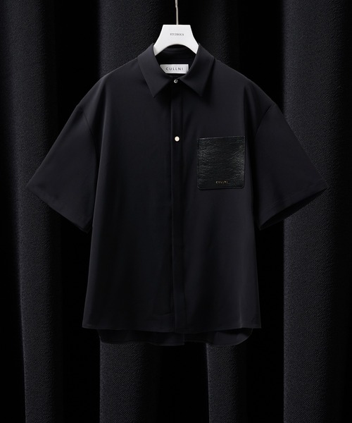 CULLNI】別注 Sugoku Suzushii Leather Pocket S/S Shirts（シャツ