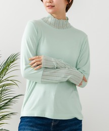 ニット/セーター デニムシャツ 切り替え シャツ デニム デニム デニム