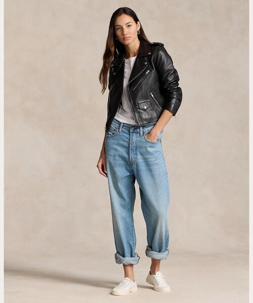 シープスキン レザー モト ジャケット（その他アウター）｜POLO RALPH