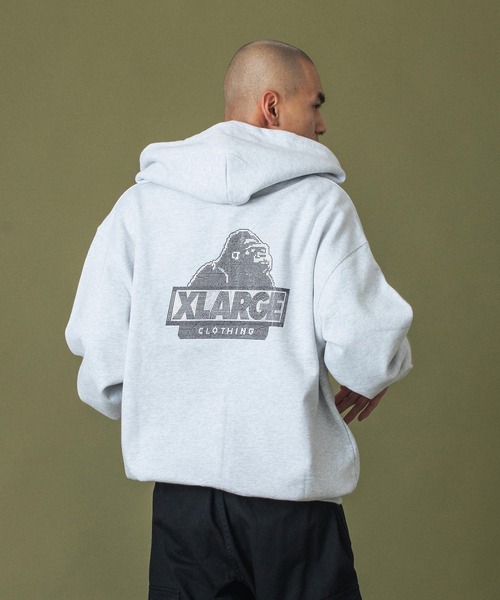 RHINESTONE OG ZIP HOODED SWEATSHIRT（パーカー）｜XLARGE