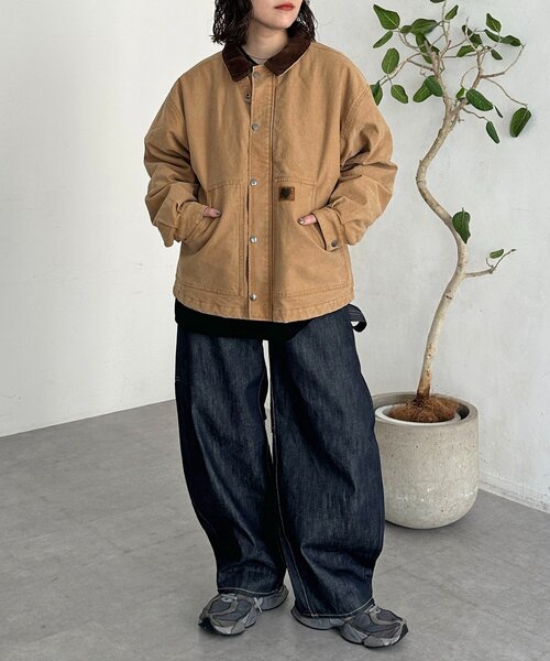 CPCM（シーピーシーエム）の「襟コーデュロイワークジャケット