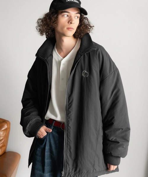 セール】「防寒高機能。」リブハイネック中綿入りモンスターオーバー