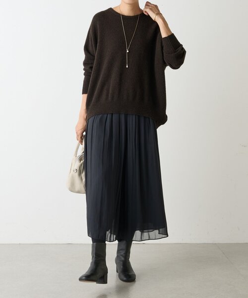 セール】ヤク混ワイドニットプルオーバー（ニット/セーター