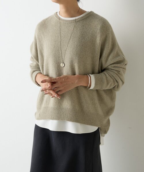 ヤク混ワイドニットプルオーバー（ニット/セーター）｜BEARDSLEY