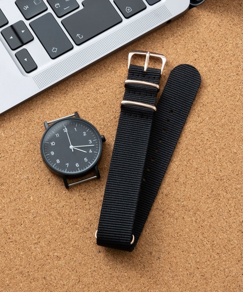 腕時計用交換ベルト NATOタイプ 単色カラー ベルト ナイロンバンド