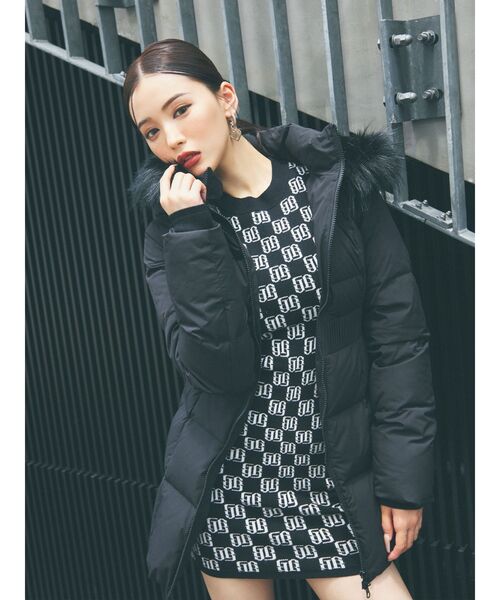 GYDA（ジェイダ）の「GYGYベルト付きロングダウンコート（ダウン