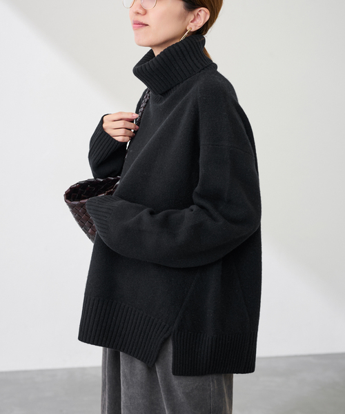 セール】≪WEB先行追加≫AQUA タートルプルオーバー（ニット/セーター