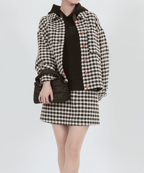 MARY QUANT（マリークワント）の「チェックステンカラー ショート