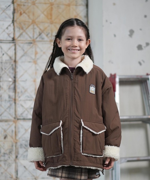 セール】ROXY/ロキシー アウター キッズ リバーシブル ナイロン ボア