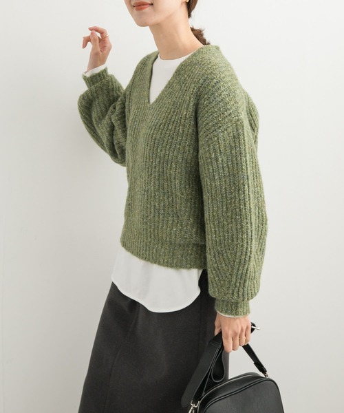 セール】MIXカラーVネックニット（ニット/セーター）｜URBAN RESEARCH