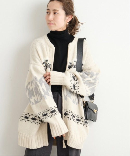FRAMeWORK（フレームワーク）の「ジャガードジップカーディガン2